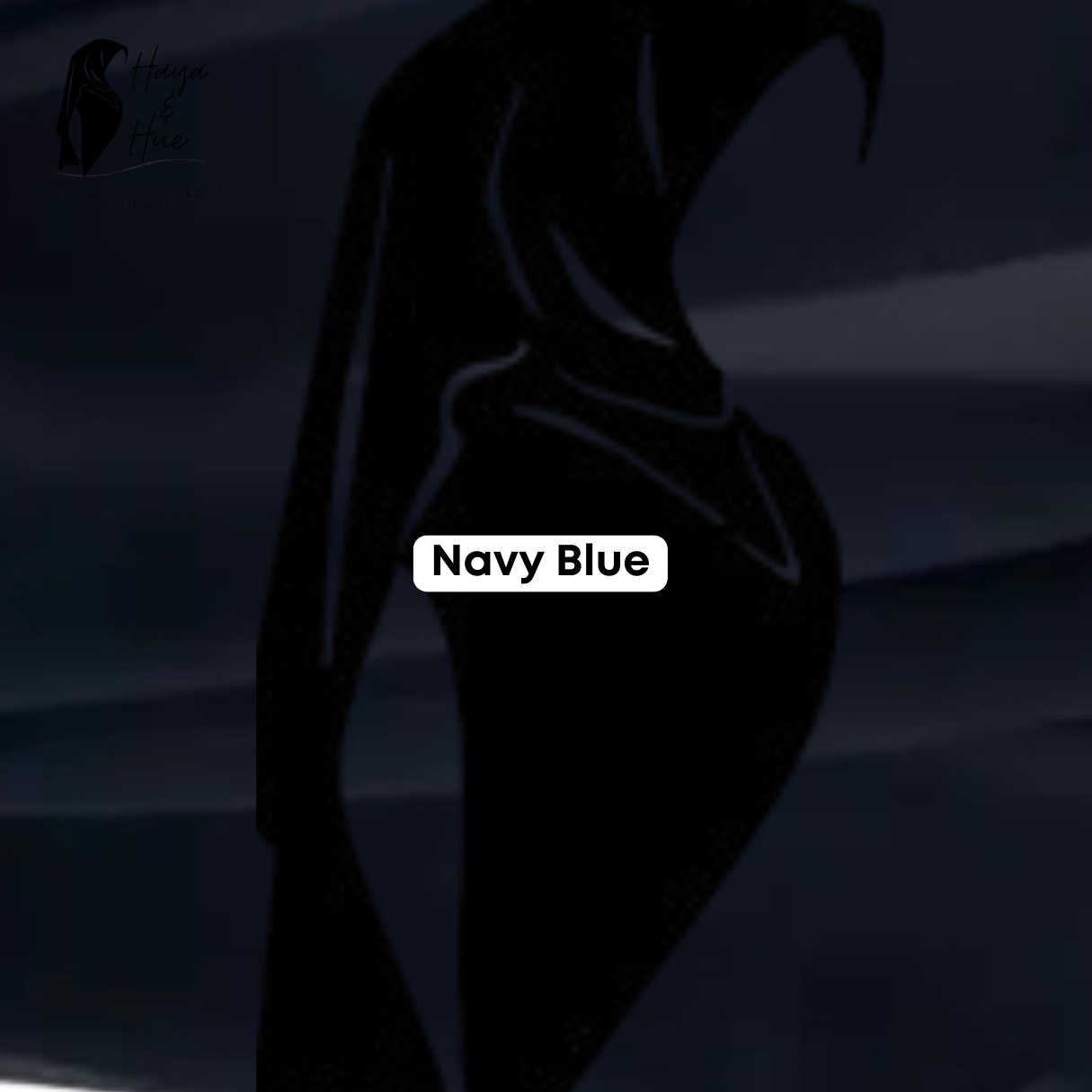 1x Georgette Hijab – Navy Blue | Classic, Chic & Comfortable