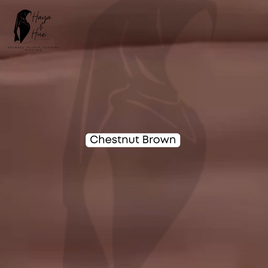1x Georgette Hijab – Chestnut Brown | Warm, Chic & Versatile