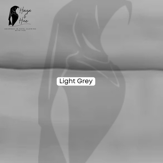 Premium Georgette Hijab – Light Grey | Your Everyday Style Essential