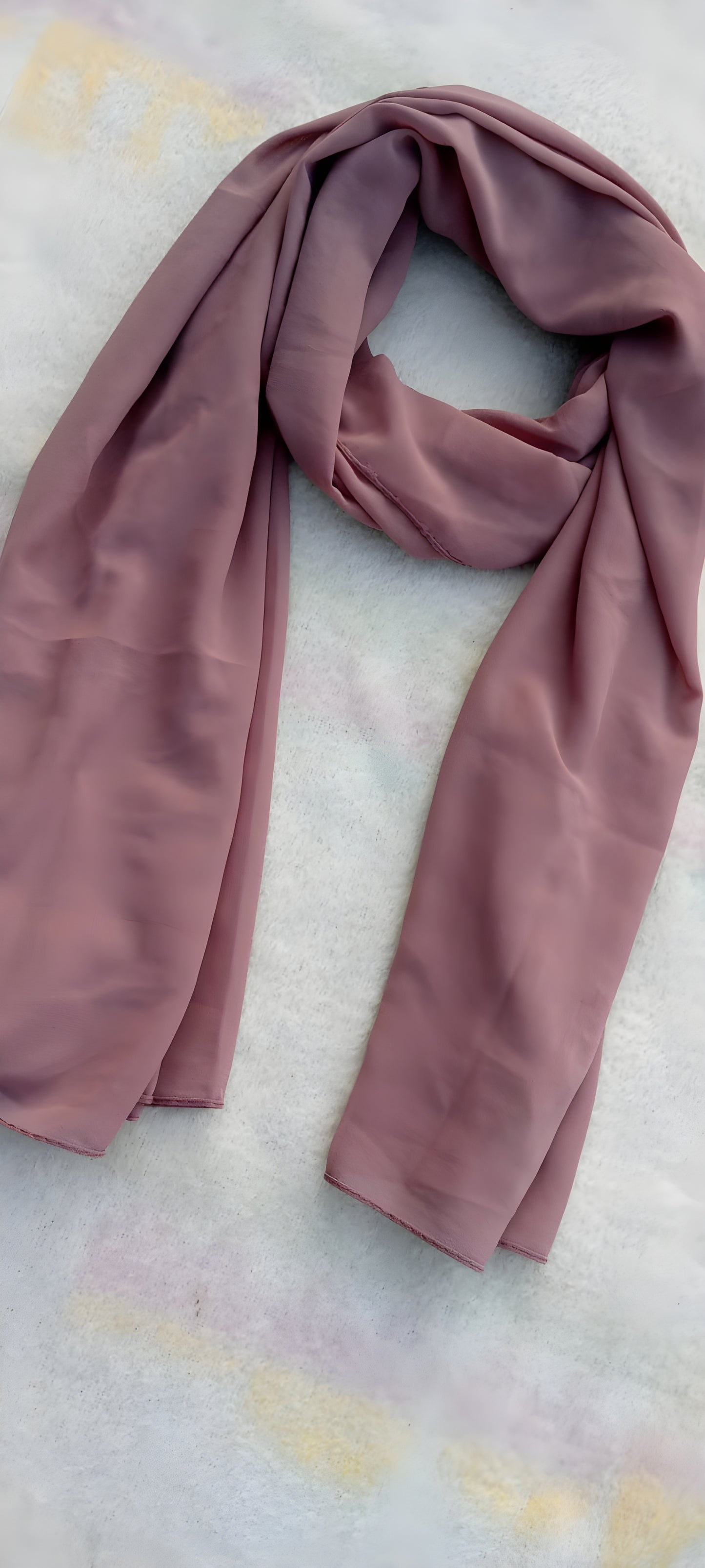 Set of 3 Georgette Hijabs – Orange, Pink & Nude