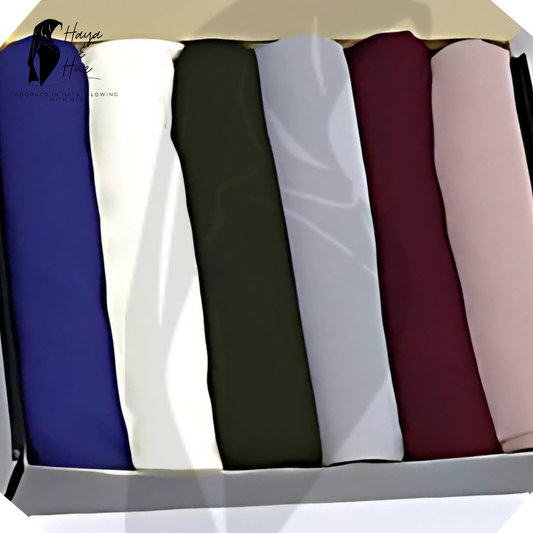 Classic Blend Deal– 6 Georgette Hijab Deal Box