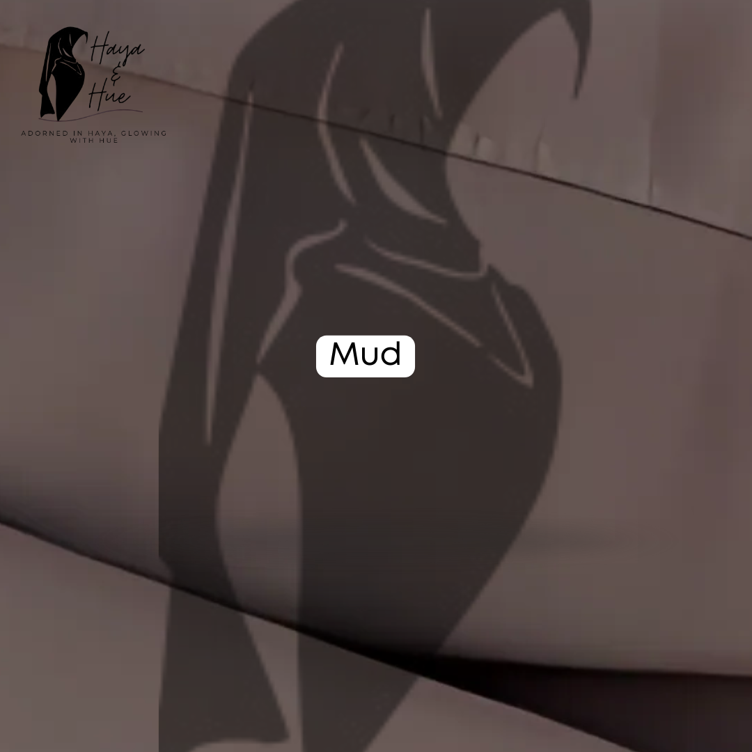 Mud Premium Georgette Hijab – Everyday Elegance in a Neutral Tone