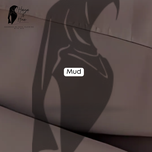 Mud Premium Georgette Hijab – Everyday Elegance in a Neutral Tone