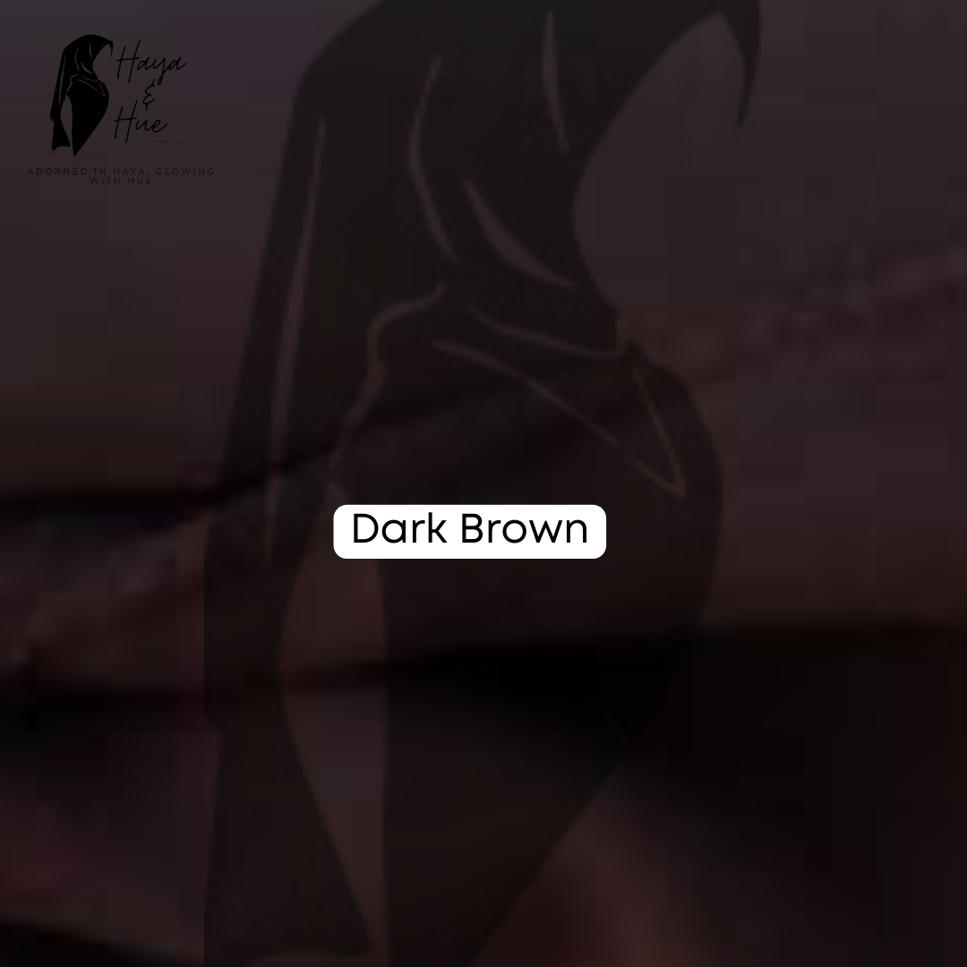 Dark Brown Premium Georgette Hijab – Elegant, Comfortable & Versatile