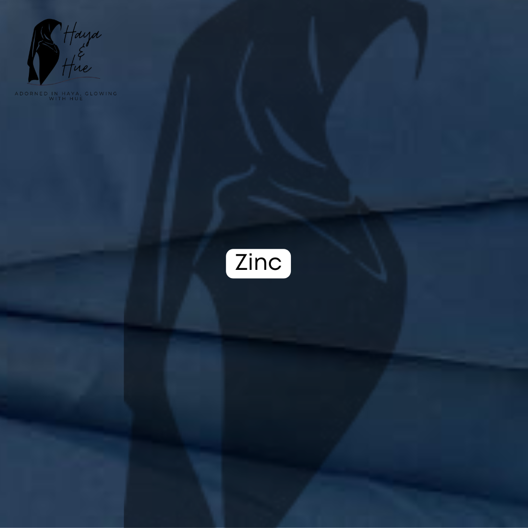 Zinc Premium Georgette Hijab – Modern, Chic & Effortlessly Versatile