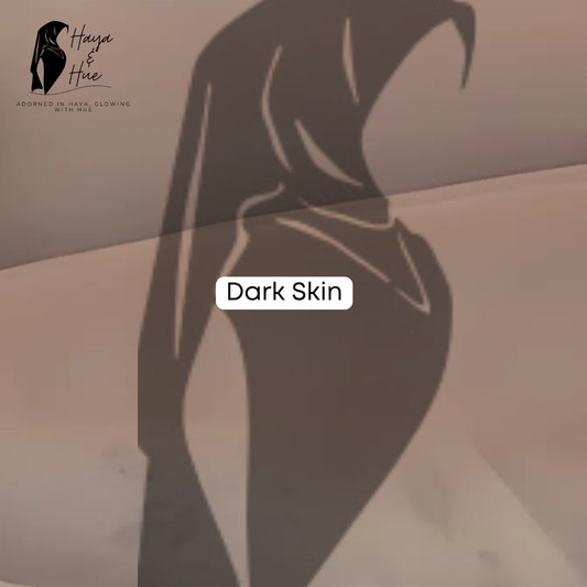 Dark Skin Premium Georgette Hijab – Neutral, Elegant & Effortlessly Chic