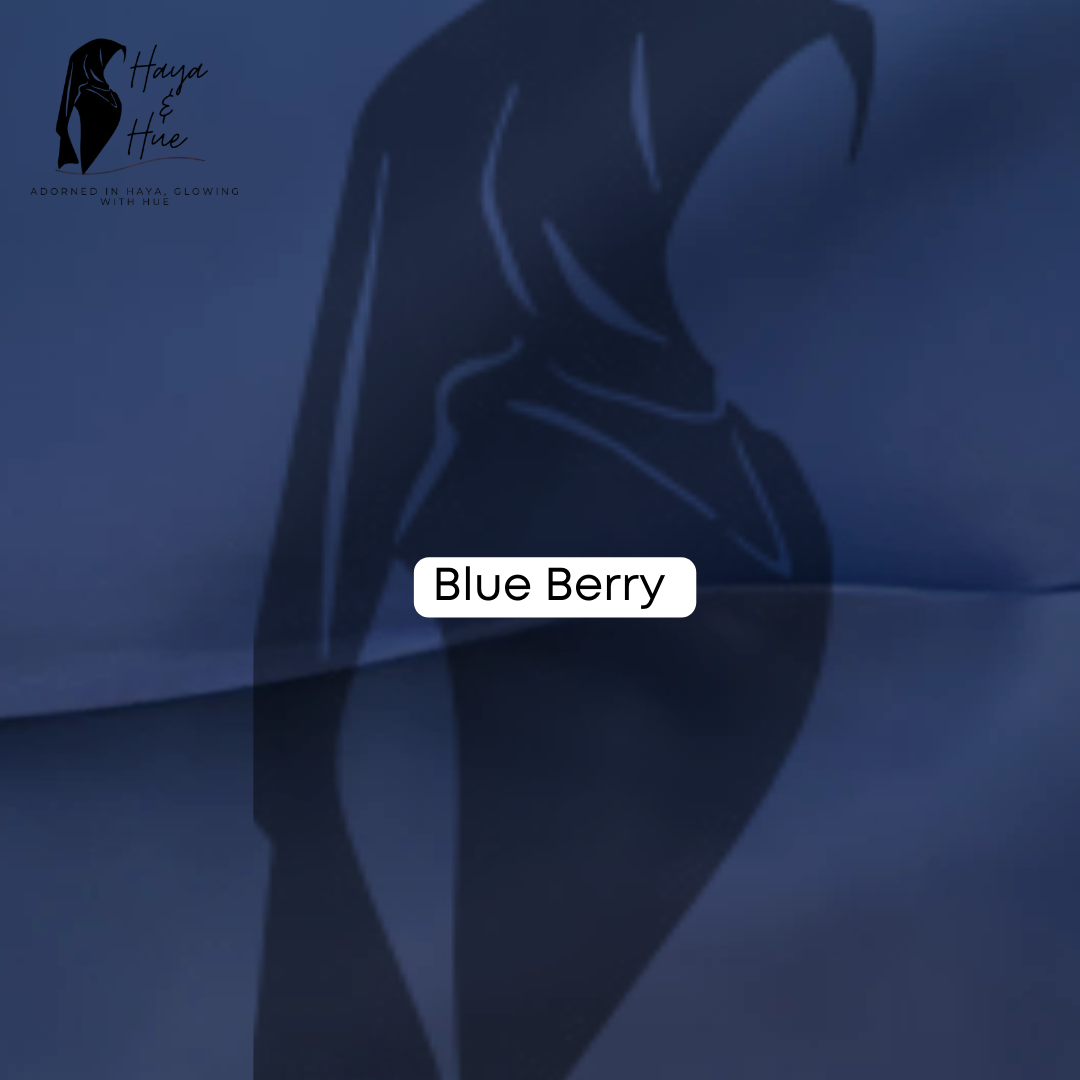 Blueberry Premium Georgette Hijab β Luxurious, Elegant & Timeless