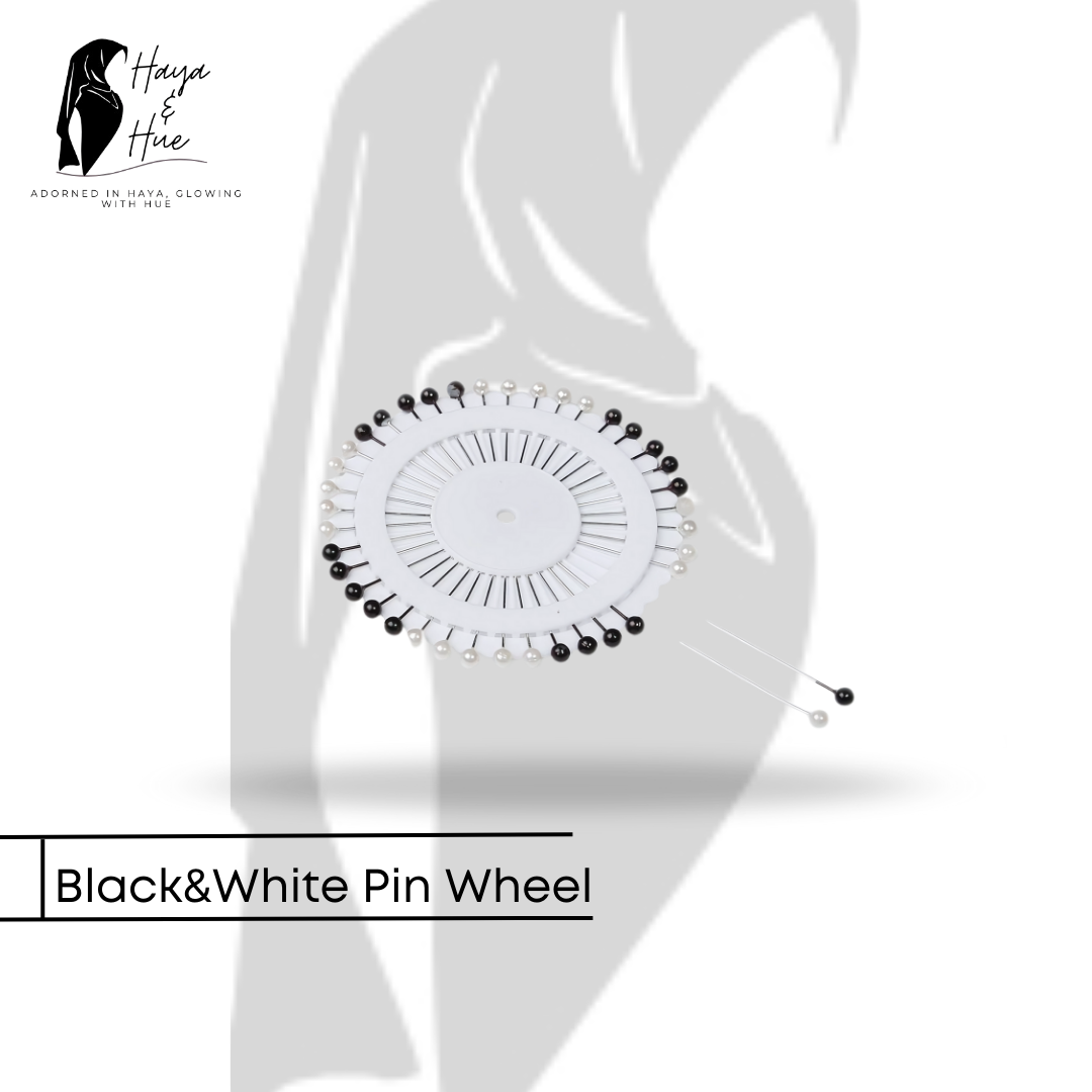 Black & White Pin Wheel – Classic, Practical & Always Useful