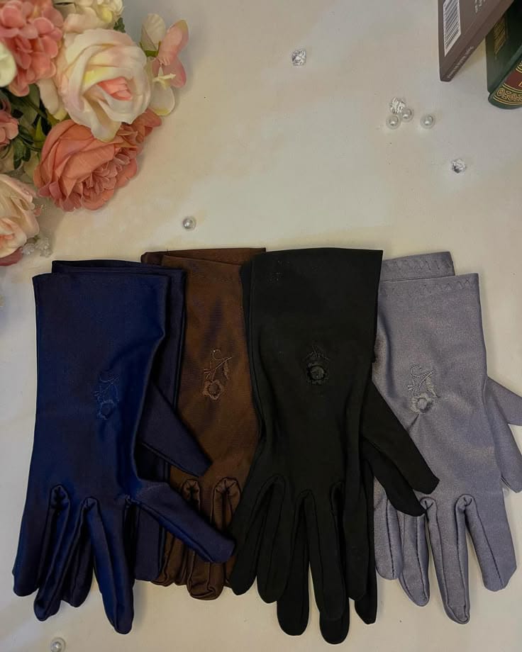Soft modest gloves covering hands, styled with hijab for complete elegant coverage