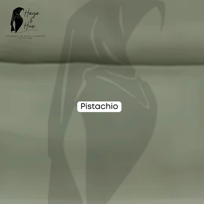 Pistachio Georgette Hijab – Soft, Fresh & Everyday Chic