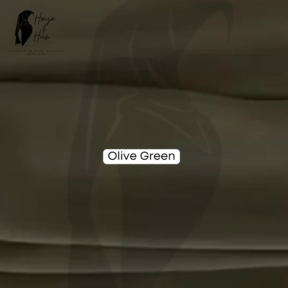 1x Premium Georgette Hijab – Olive Green | Elegant & Everyday Wear