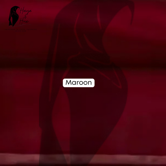 1x Georgette Hijab – Maroon | Rich, Timeless & All-Season Wear