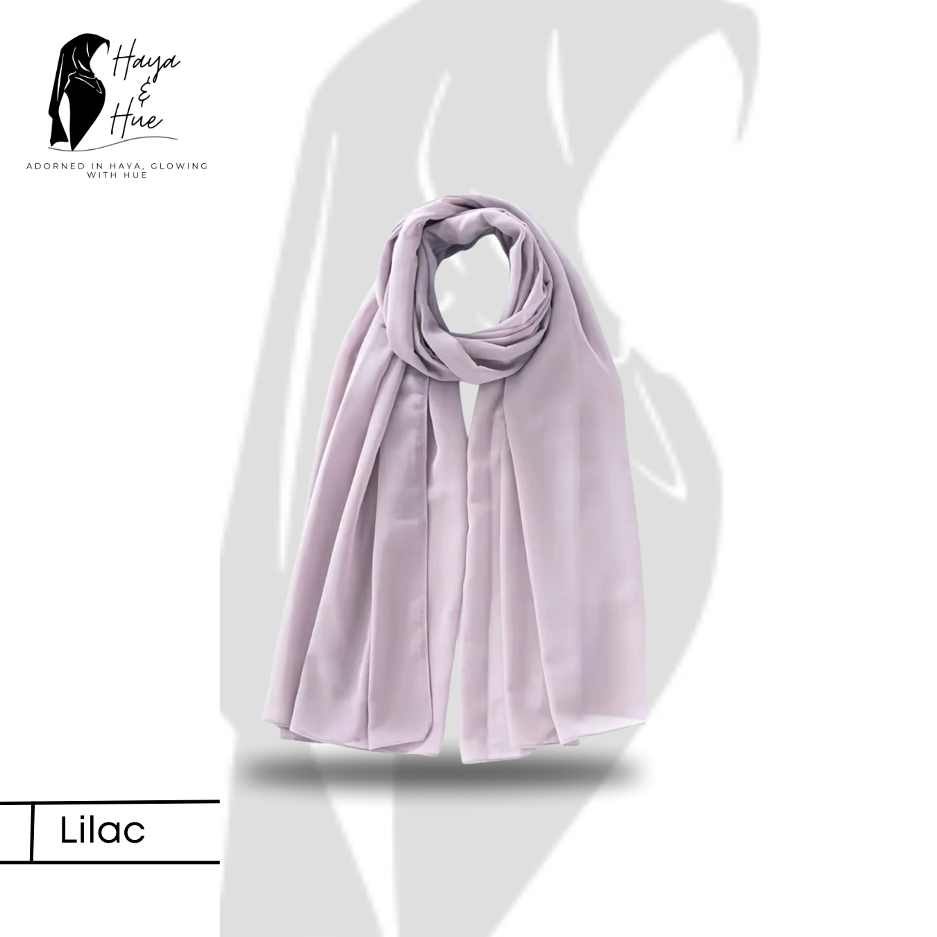 1x Georgette Hijab – Lilac | Fresh, Feminine & Effortless