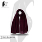 Premium Georgette Hijab – Dark Burgundy | Rich Color, Everyday Comfort