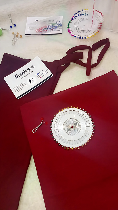 Maroon Georgette Hijab & Niqab Set – Modesty Meets Style