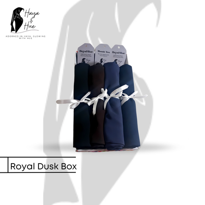 Timeless Charm Box – 4 Premium Georgette Hijabs for Effortless Style