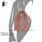 Peachy Nude Premium Georgette Hijab – Stylish, Comfortable & Versatile for Every Occasion