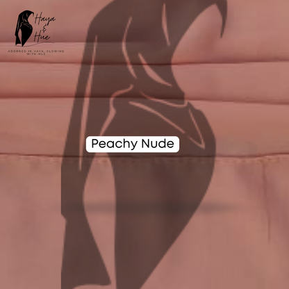 Peachy Nude Premium Georgette Hijab – Stylish, Comfortable & Versatile for Every Occasion