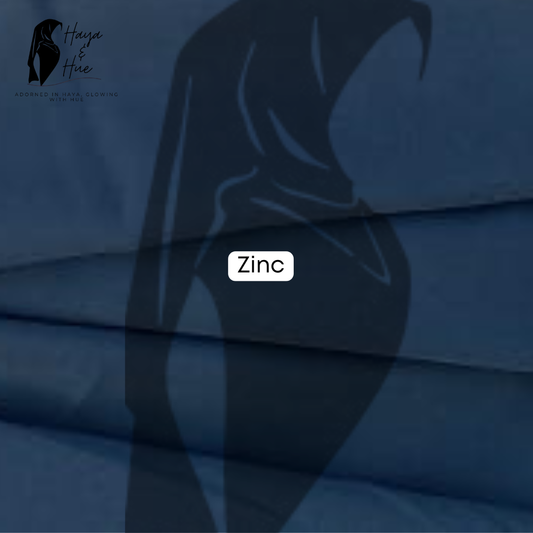 Zinc Premium Georgette Hijab – Modern, Chic & Effortlessly Versatile