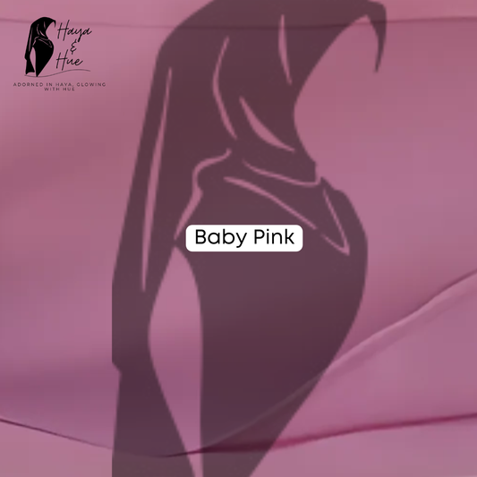 Baby Pink Premium Georgette Hijab – Soft, Graceful & Perfectly Elegant