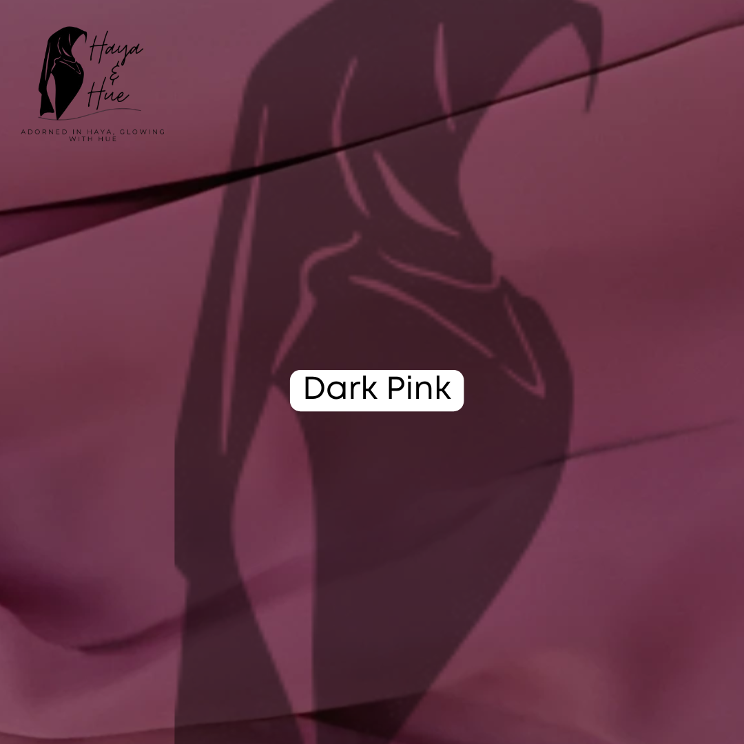 Dark Pink Premium Georgette Hijab – Bold, Elegant & Effortlessly Stylish