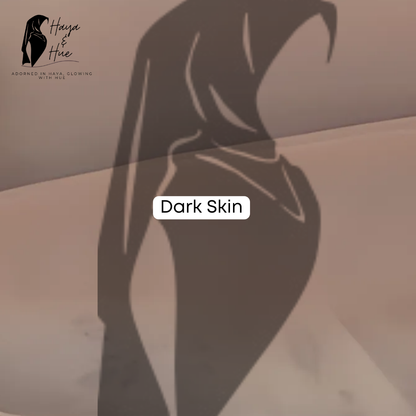 Dark Skin Premium Georgette Hijab – Neutral, Elegant & Effortlessly Chic