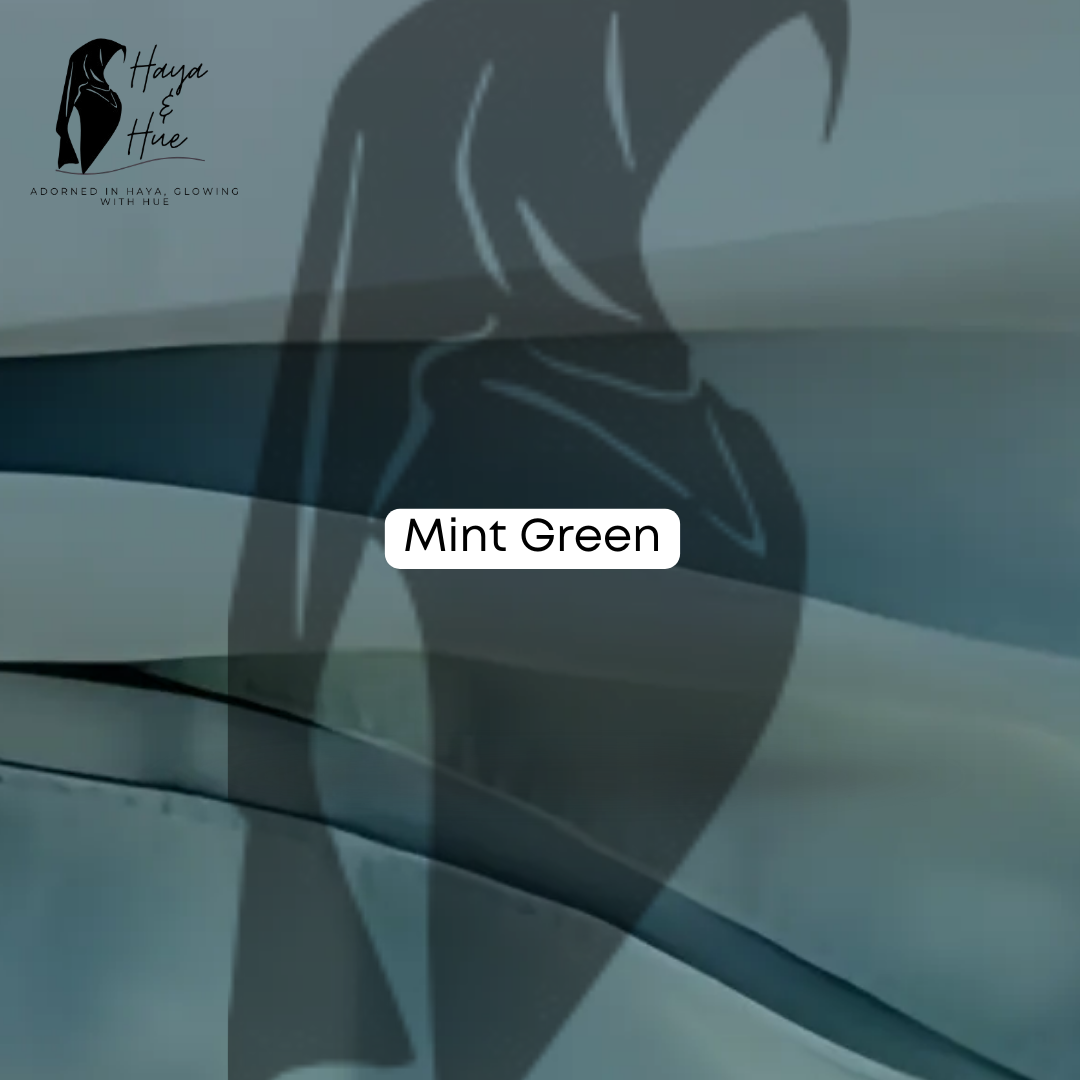 Mint Green Premium Georgette Hijab – Elegant, Lightweight & Perfect for Every Season