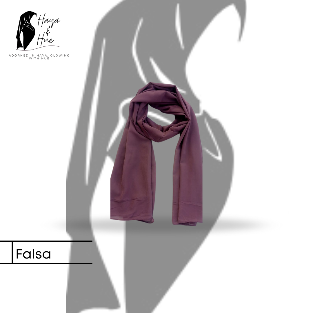 Falsa Premium Georgette Hijab – Elegant, Lightweight & Perfect for Any Occasion