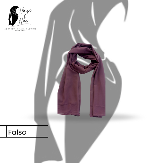 Falsa Premium Georgette Hijab – Elegant, Lightweight & Perfect for Any Occasion