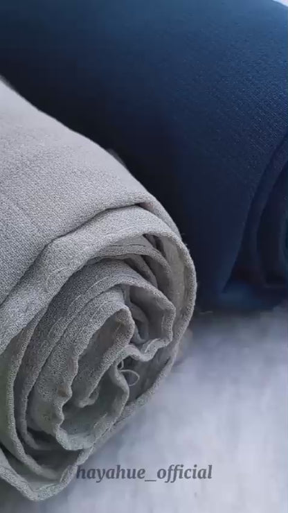 ⚡Set of 2 Georgette Hijabs – Skin & Blue with Hijab Pins